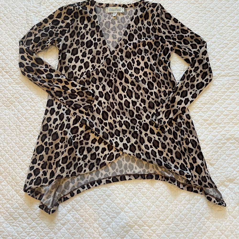 Leopard Print open Cardigan